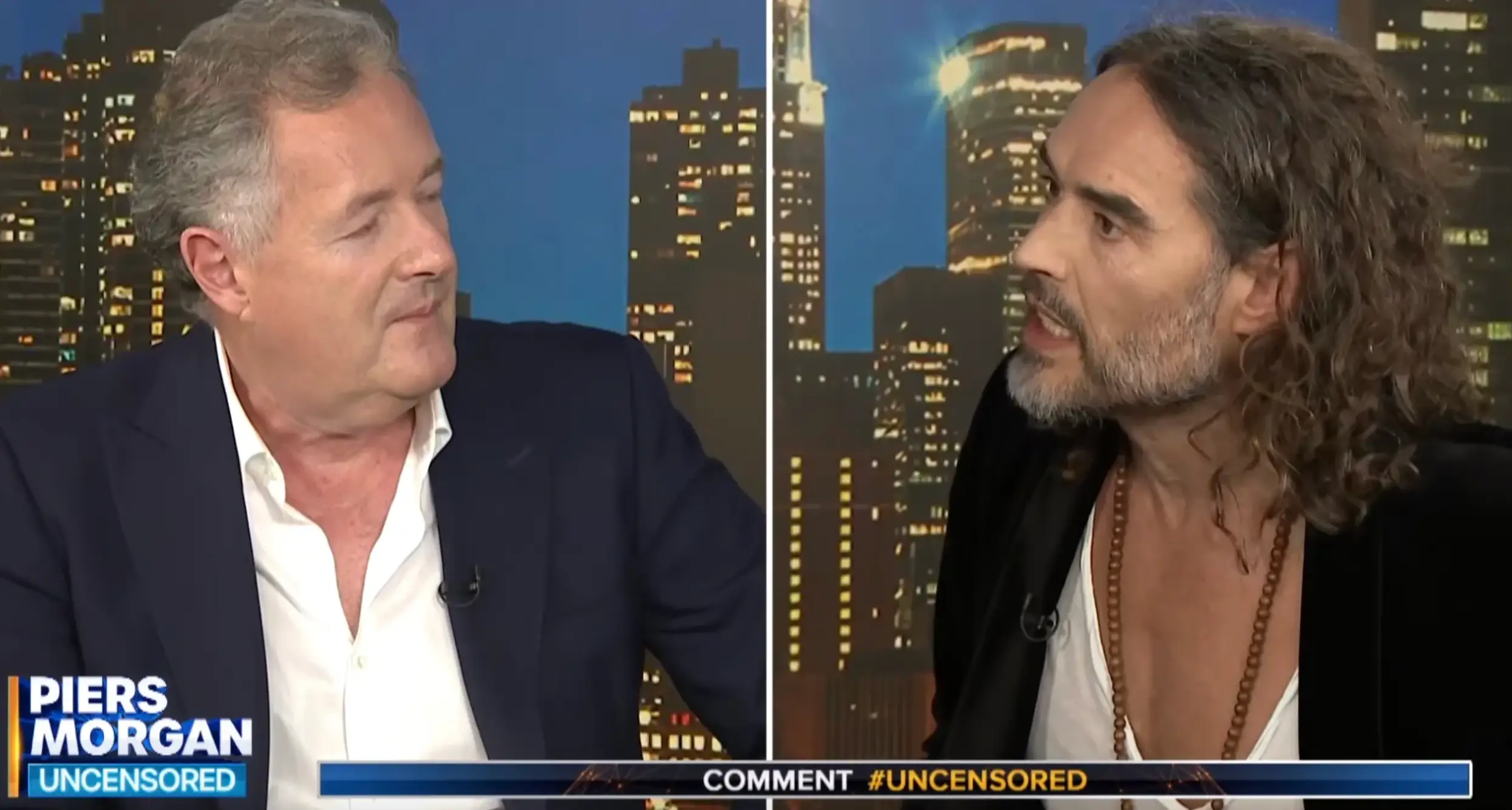 Brand appeared on Morgan's show, Piers Morgan Uncensored (YouTube/Piers Morgan Uncensored)