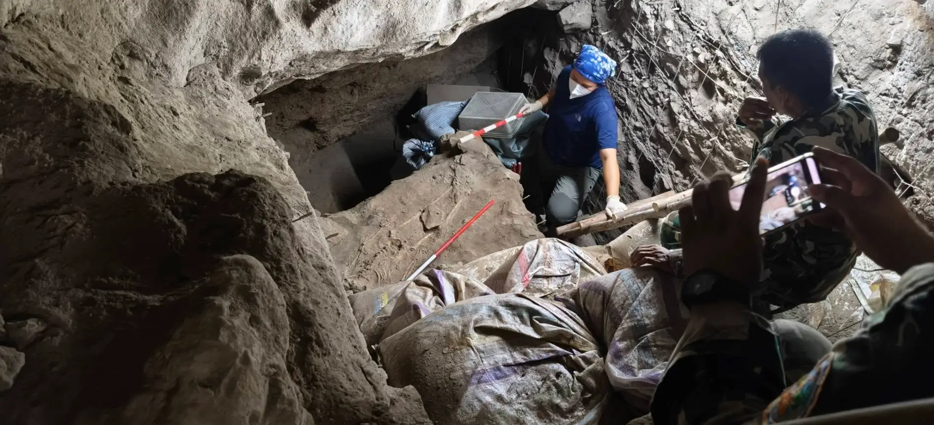 The excavation site (นสพ.ประจวบโพสต์/Prachuap Post/Facebook)