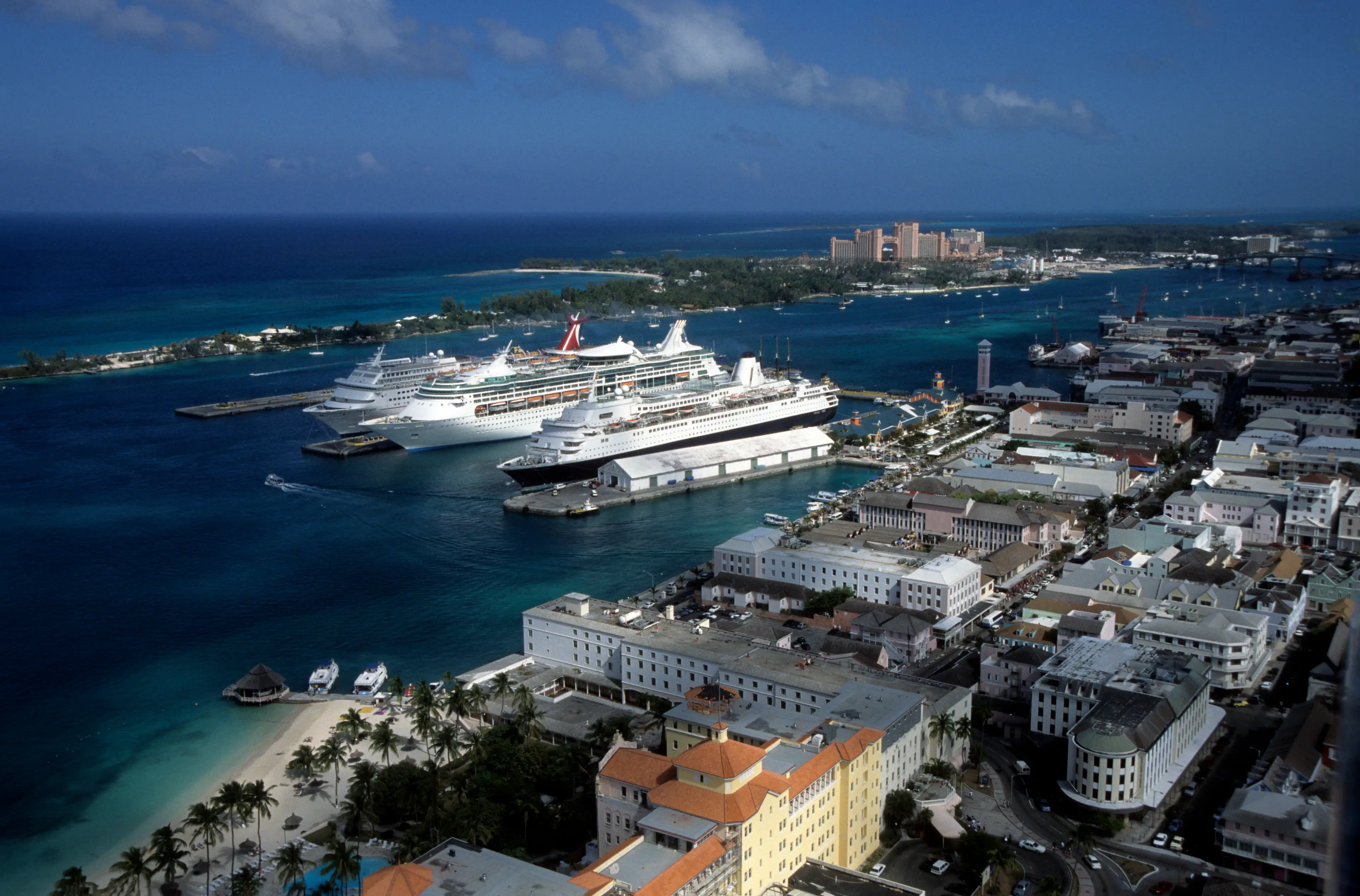 Cruise ships docking in The Bahamas (Francois LOCHON/Gamma-Rapho via Getty Images)