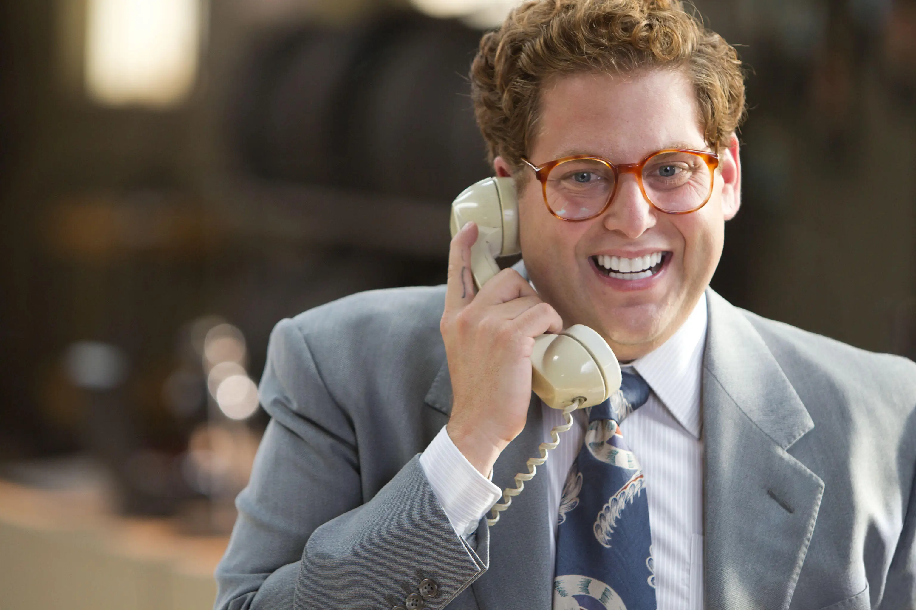 Jonah Hill in The Wolf of Wall Street.