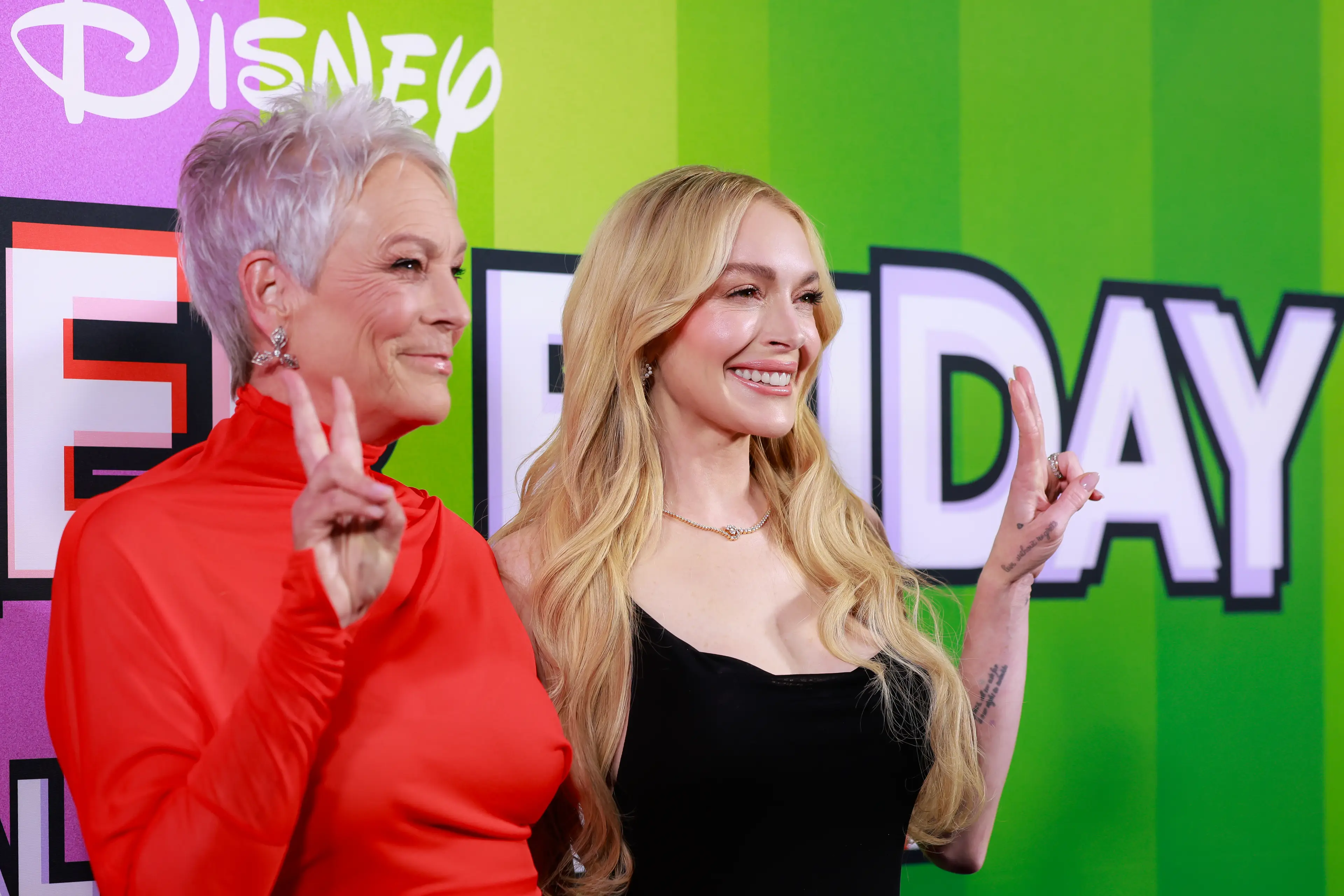 Lindsay Lohan and Jamie Lee Curtis have reunited (Hanna Lassen/Getty Images)