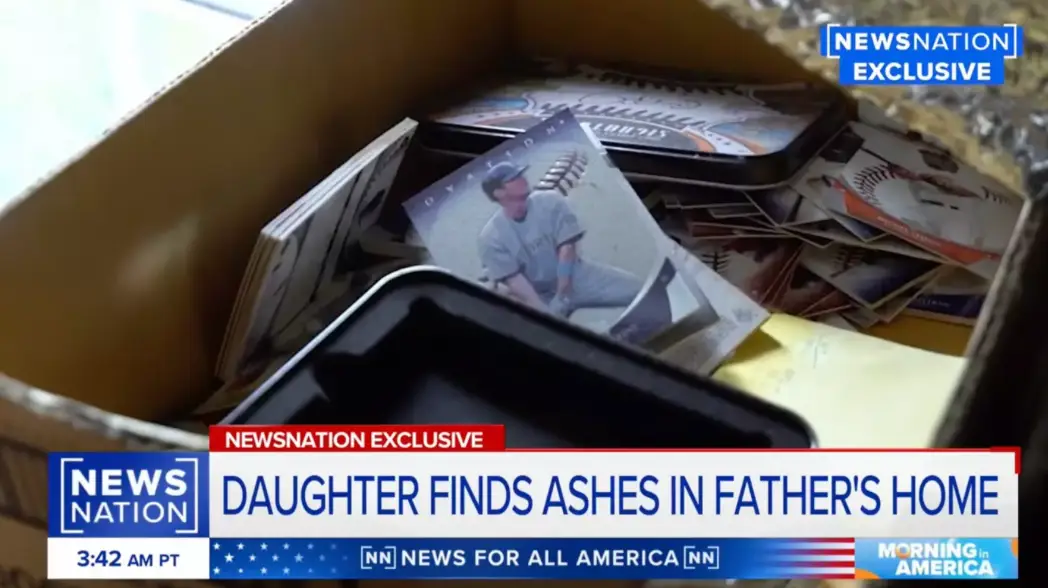 Donna found her father's collection of baseball cards. (NewsNation)