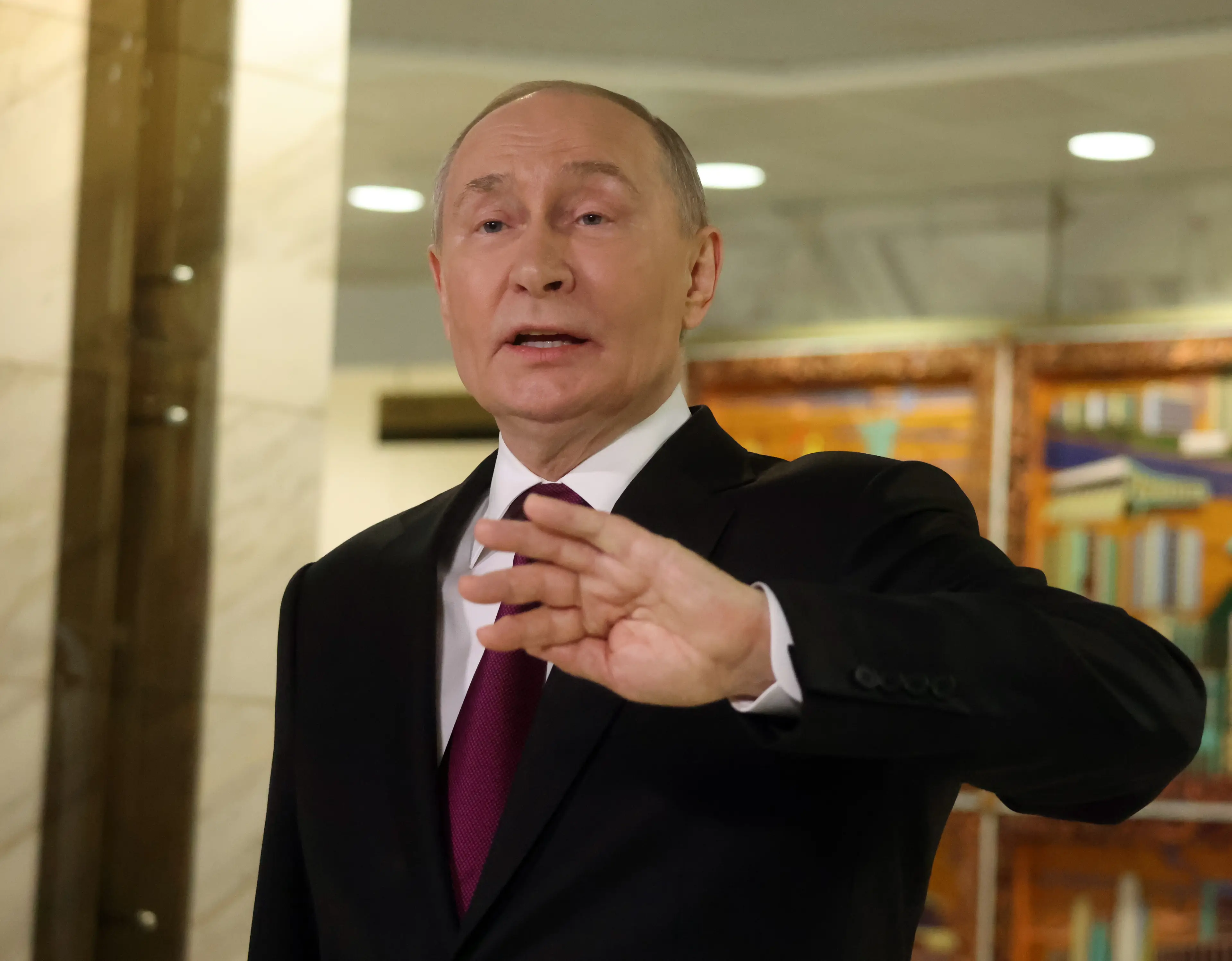 Vladimir Putin has said Russia is 'ready' to go to war with Europe (Contributor/Getty Images)