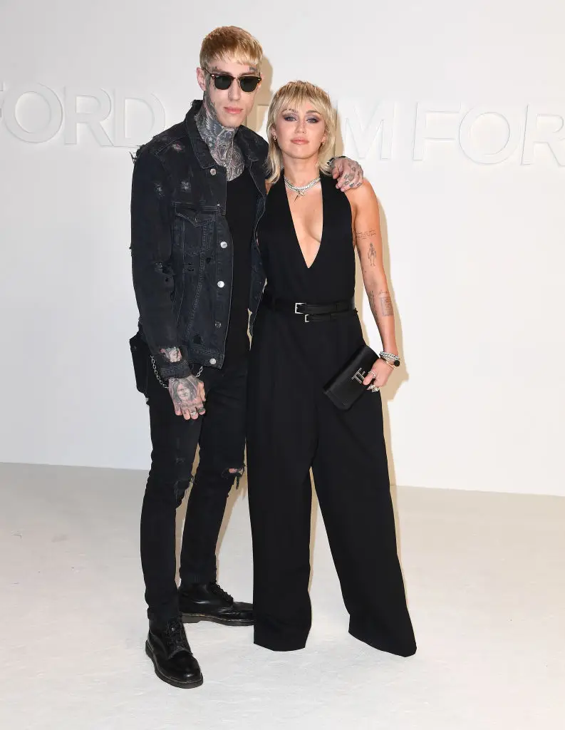 Trace with his sister, Miley (Steve Granitz/WireImage)