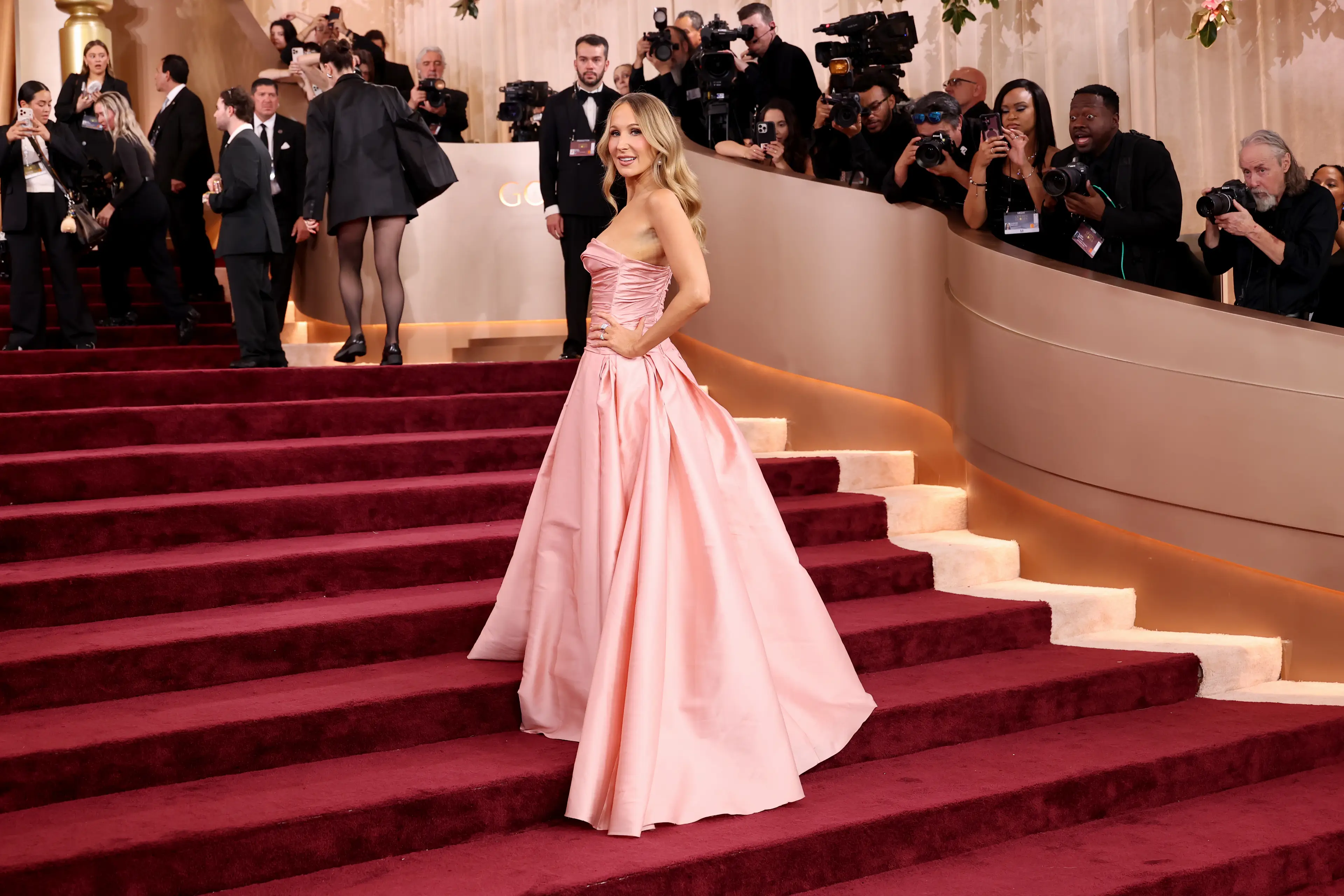 Glaser is set to host the Golden Globes for the second year in a row (Frazer Harrison/WireImage)