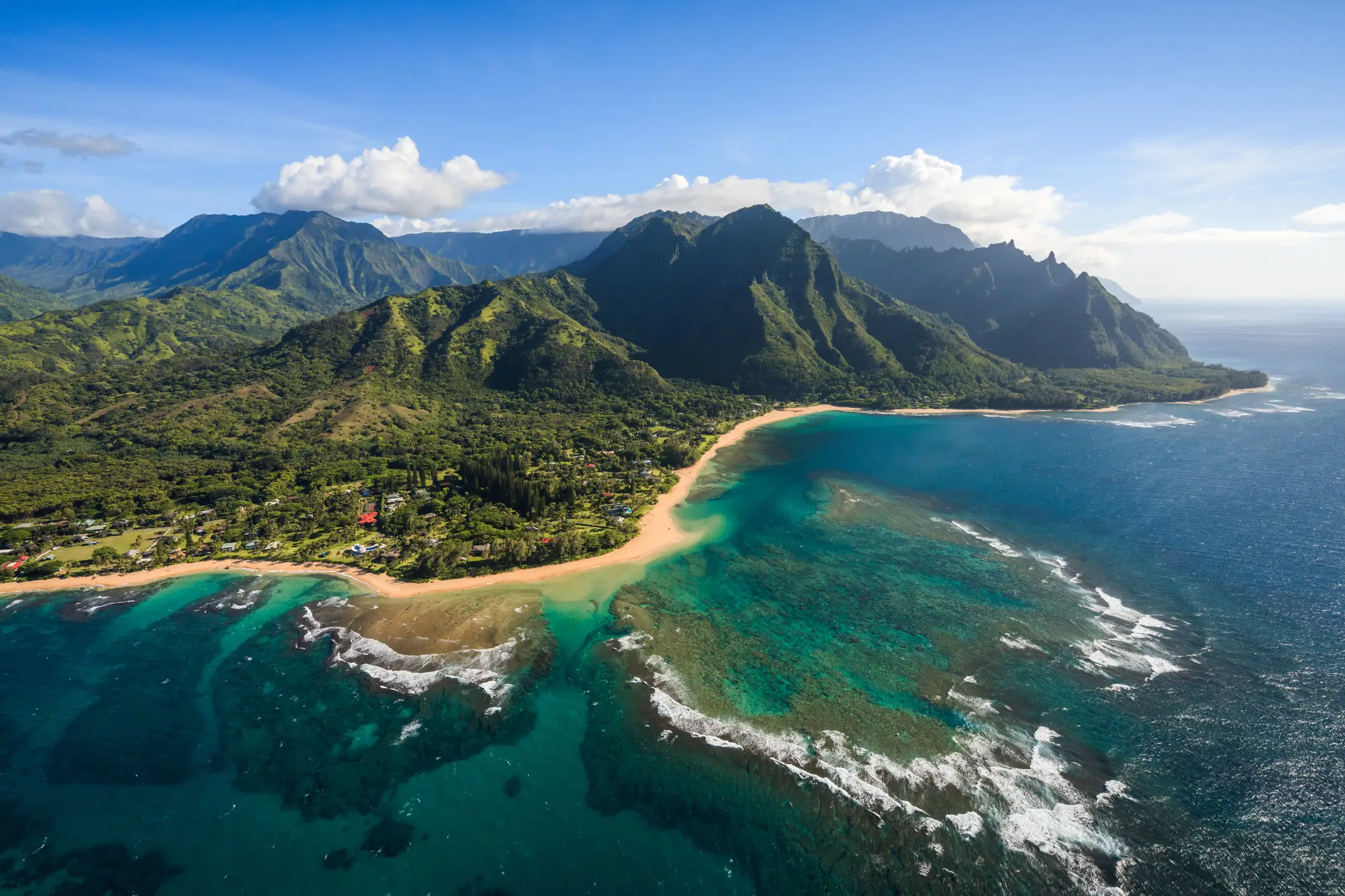 An aerial view of Kauai island (Getty Images)