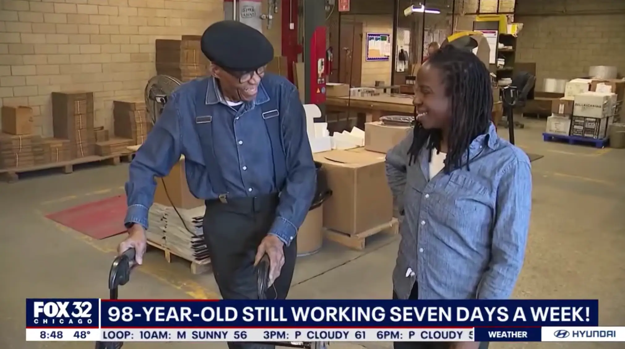 Grier is always laughing with colleagues.