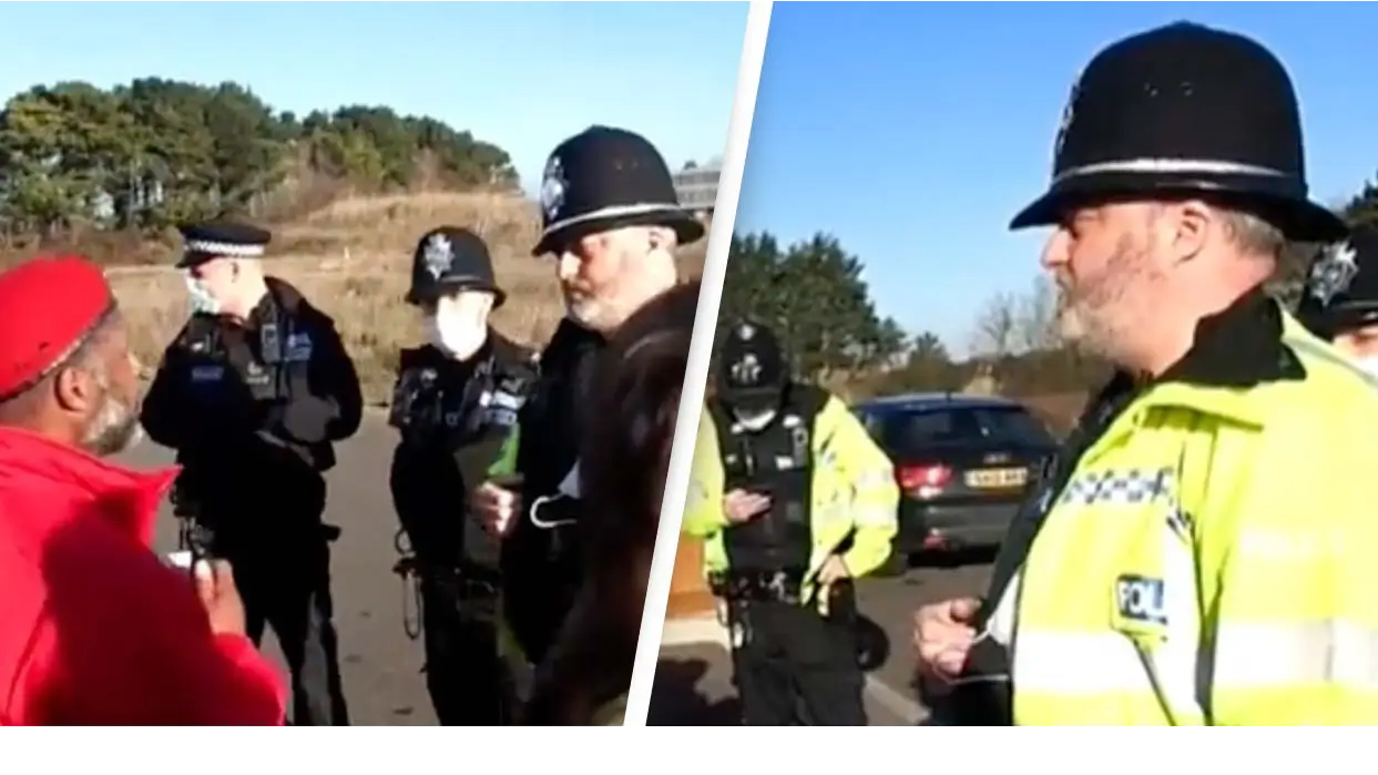 Anti-Vaxxer Attempts To Have Police Officer Arrested Over 'Genocide'