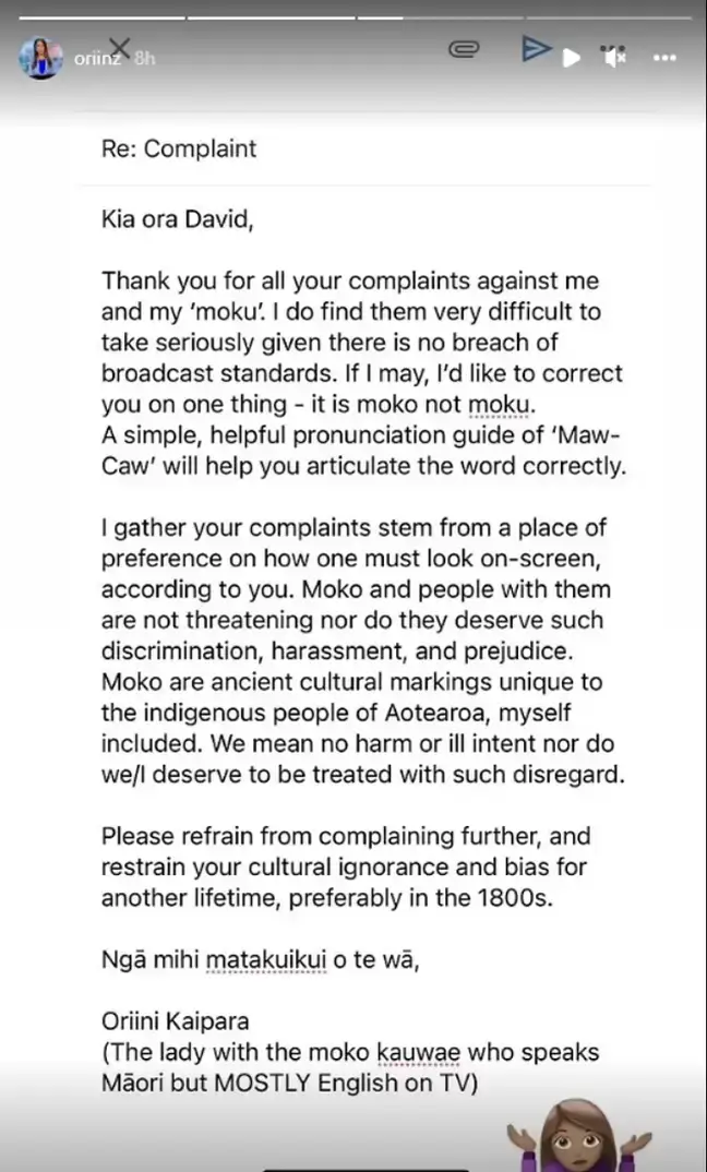 The newsreader absolutely schooled the prejudice viewer.