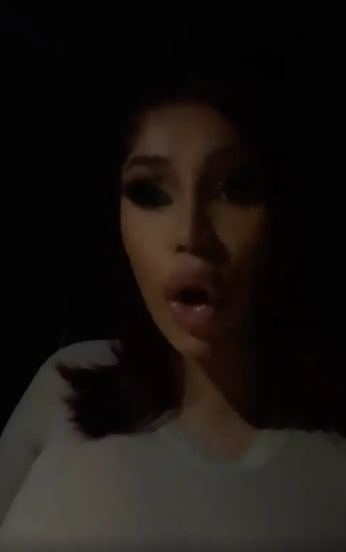 After receiving backlash, the rapper posted a sweary video on the matter.