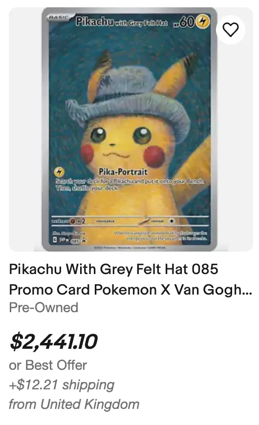 The cards are being listed at staggering prices.