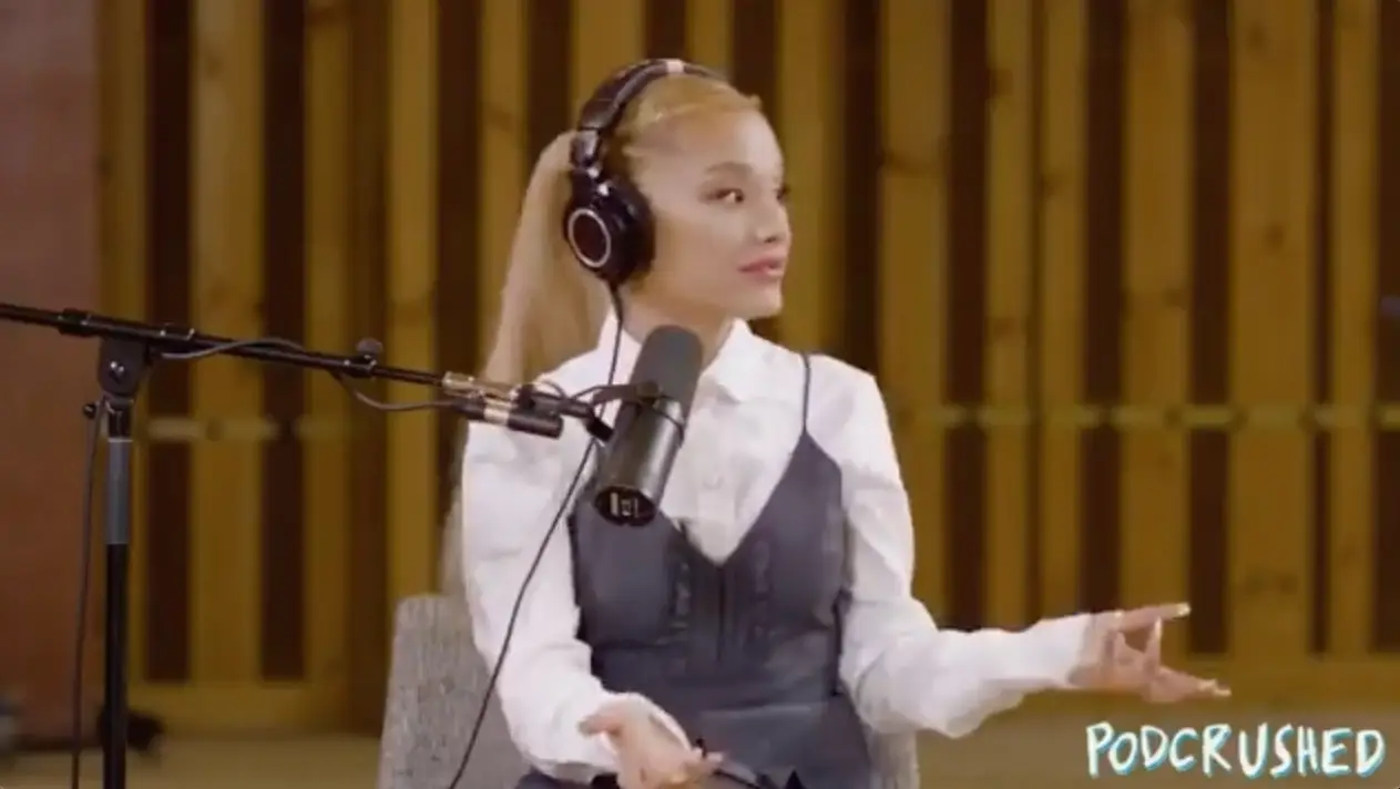 Grande switched mid-sentence. (Podcrushed)