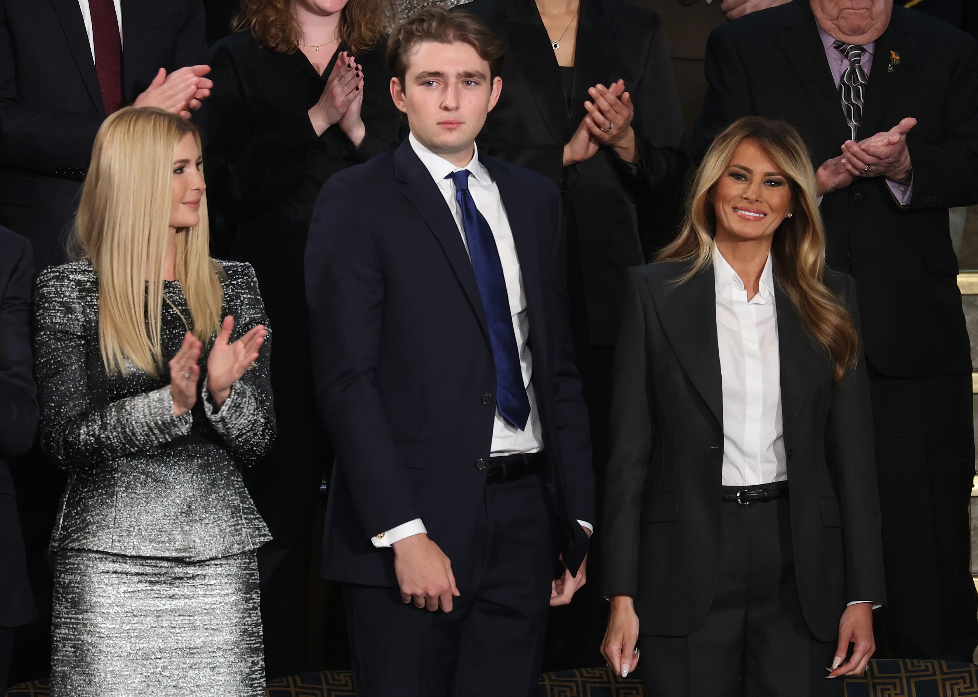 Both Barron and Melania have received threats from the regime (Win McNamee/Getty Images)