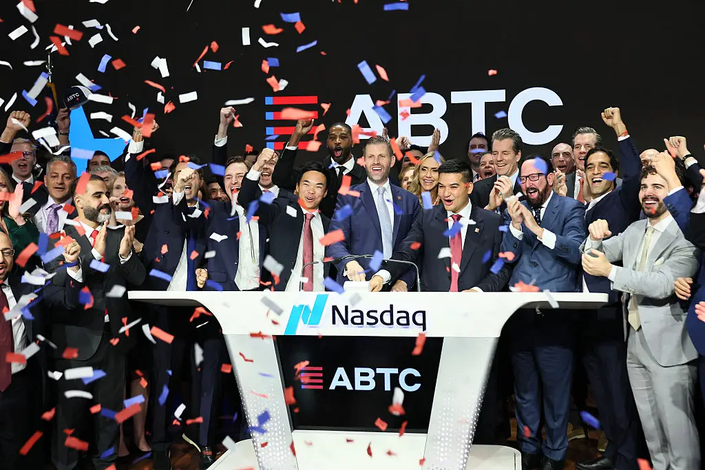 American Bitcoin shares have reportedly fallen over 95 percent from their peak (Michael M. Santiago/Staff/Getty Images)