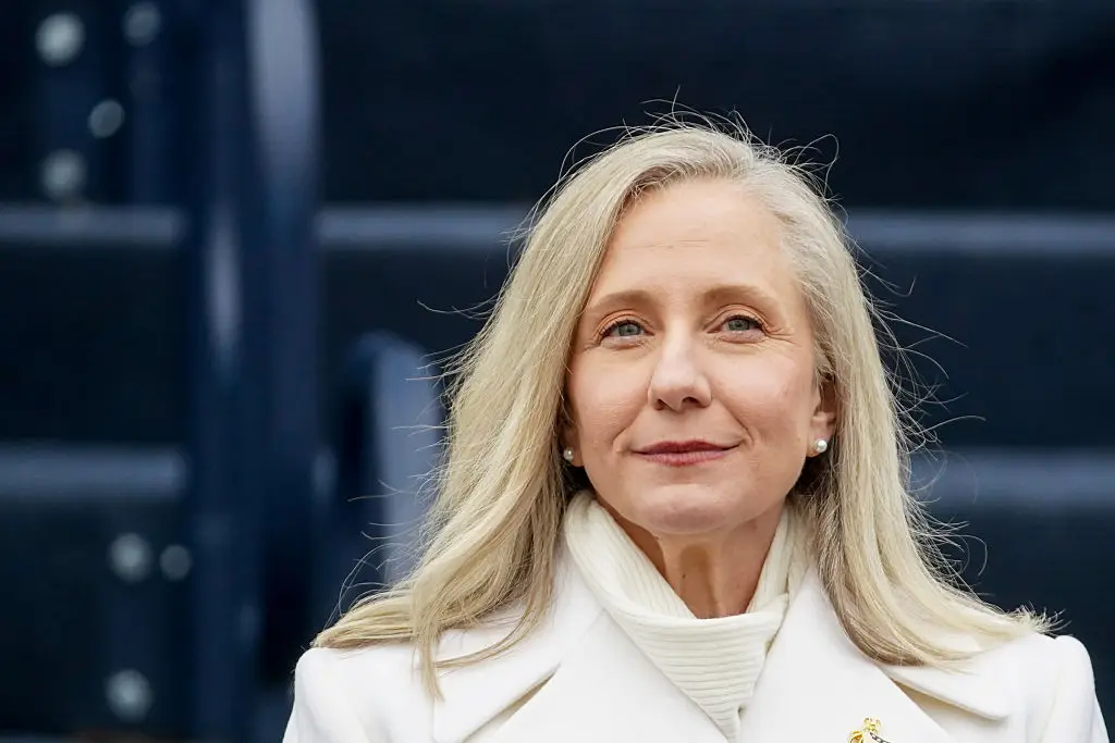 overnor Abigail Spanberger said she and her husband were 'praying for a quick recovery for those who were shot this morning at Virginia State University'. (Al Drago/Bloomberg via Getty Images)