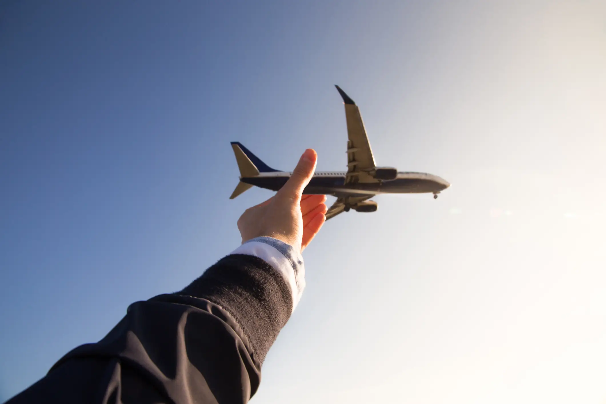 There are many ways to create optical illusions but picking up a plane out the sky is not something that would confuse the internet... unless it actually happened (Getty stock)