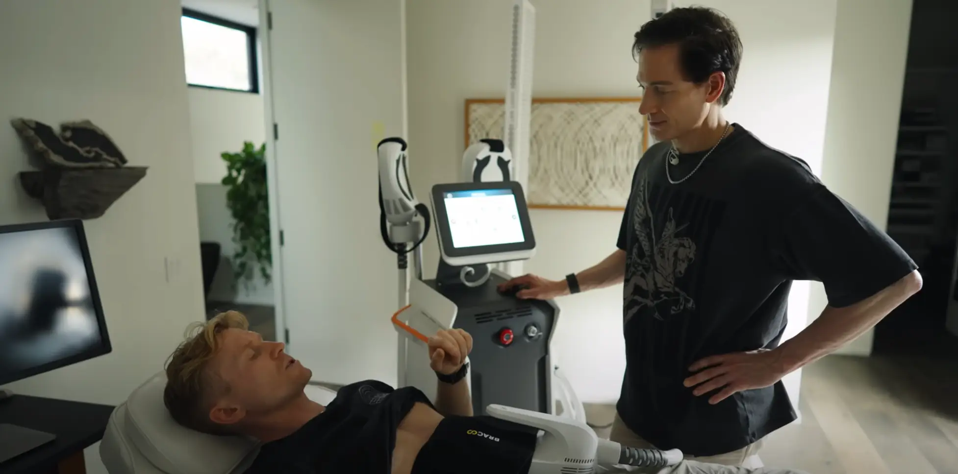 The YouTuber got an insight into Bryan Johnson's daily routine (YouTube/ Magnus Midtbø)