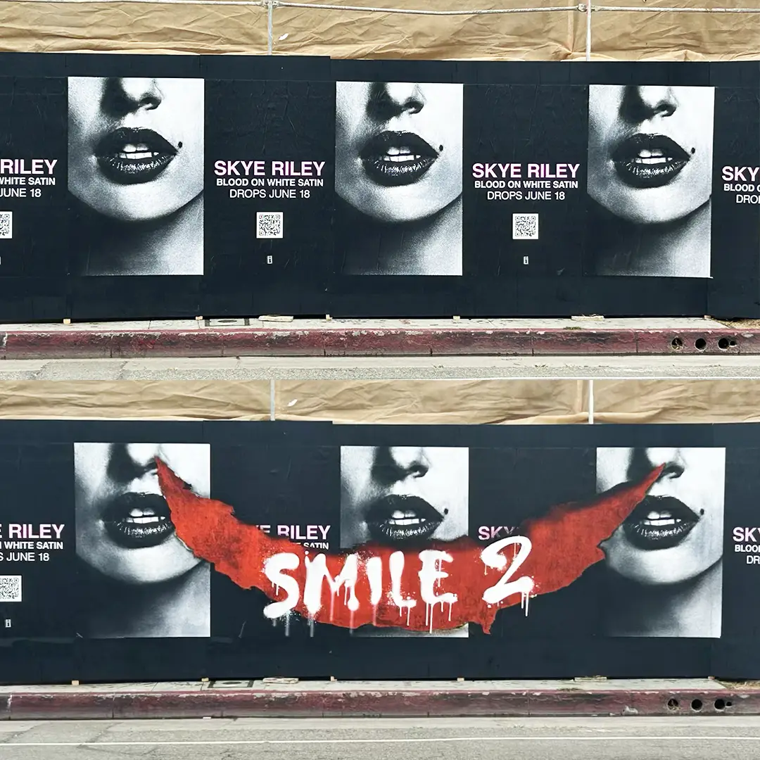 Viral marketing for film starring Naomi Scott as popstar Skye Riley. (Paramount Pictures) 