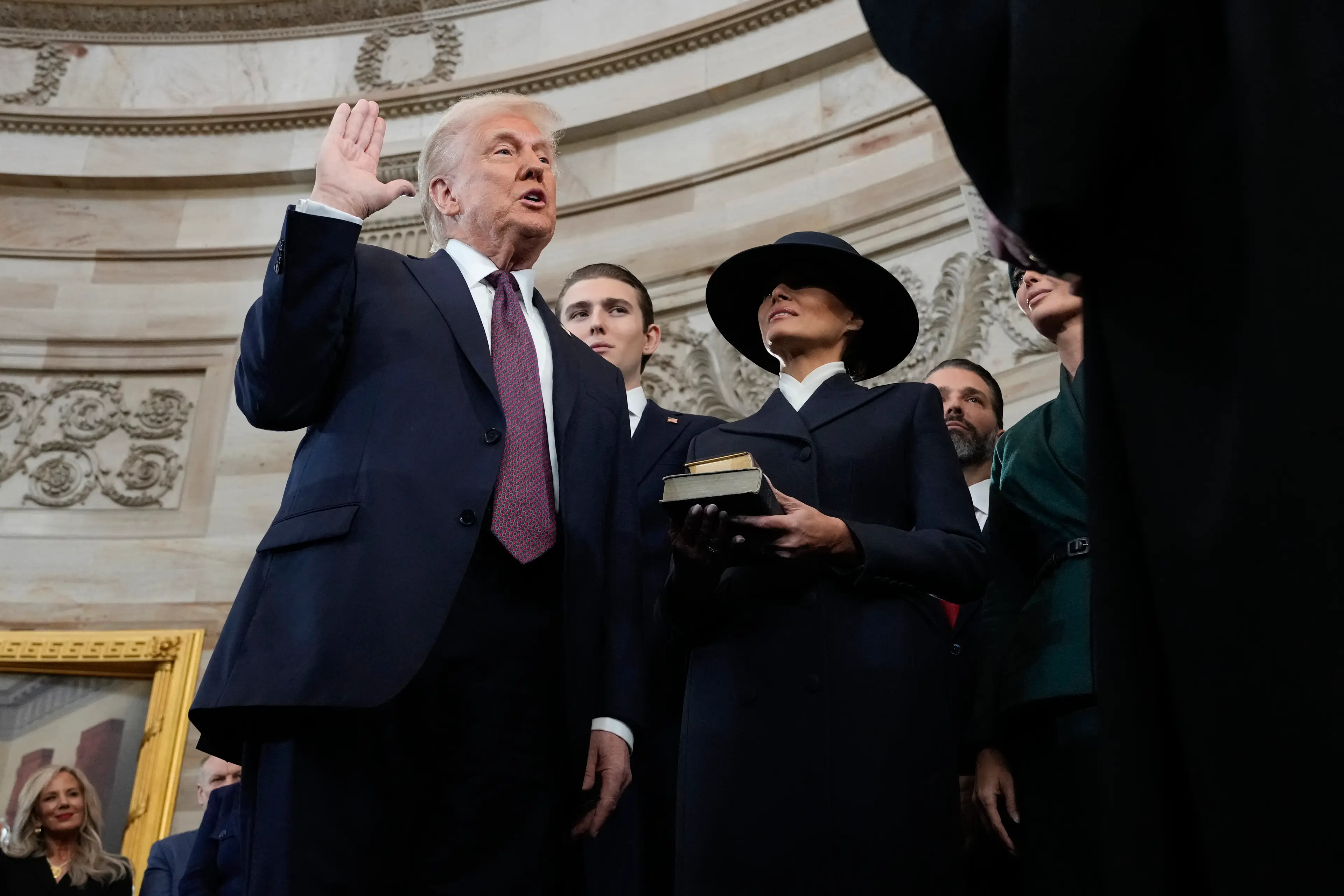 Donald Trump was sworn in as the 47th president of the United States on January 20 (MORRY GASH/POOL/AFP via Getty Images)