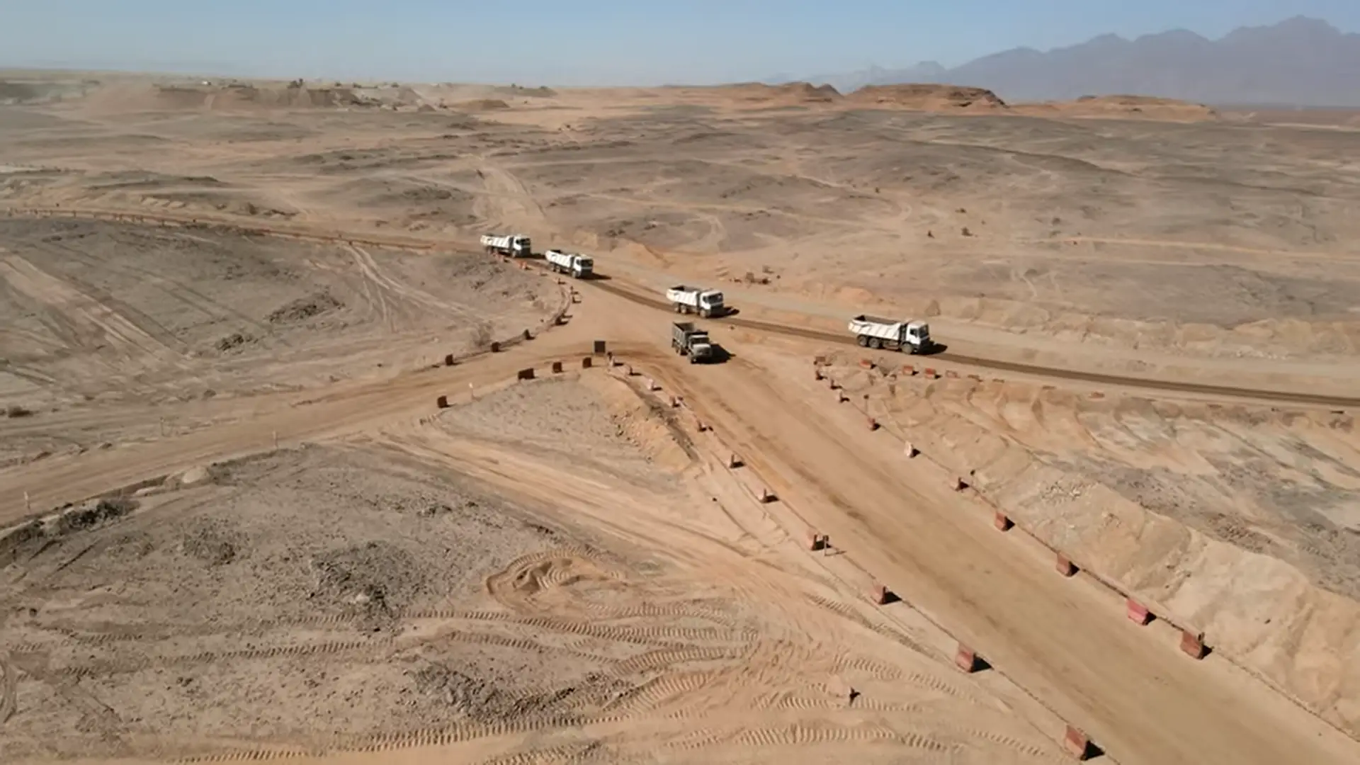 Giant excavators are heading towards the Neon development.