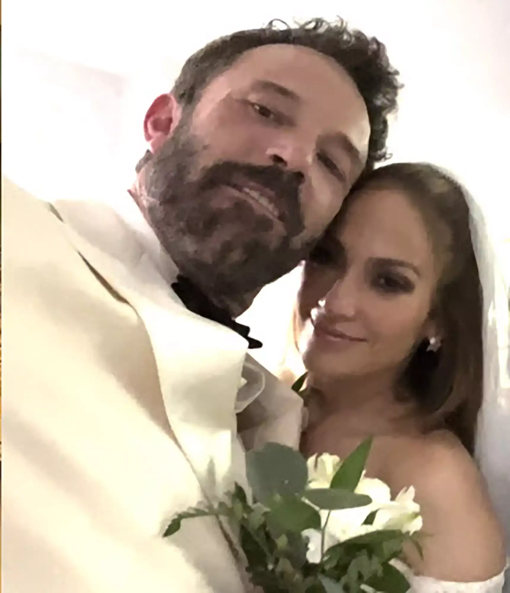 Lopez and Affleck got married in Las Vegas.