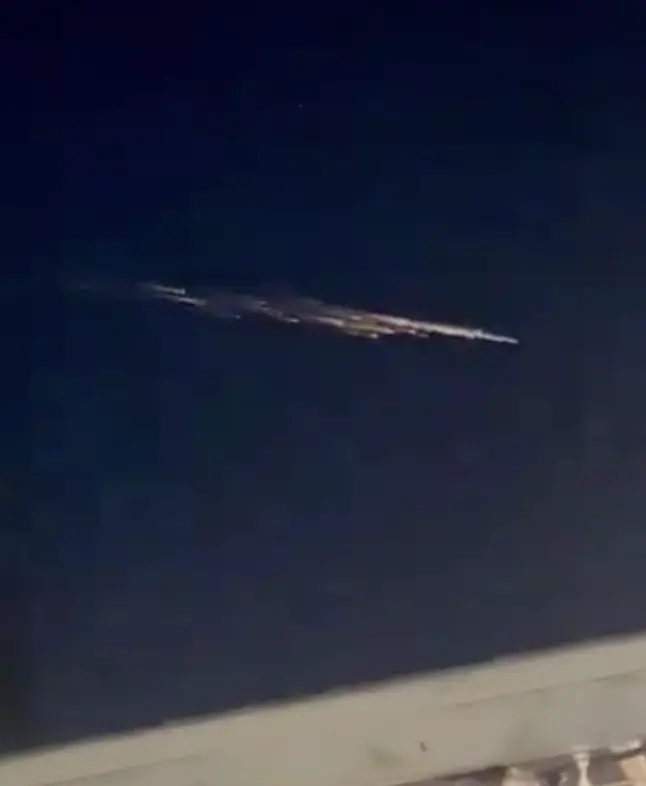 The lights were 'space junk'.