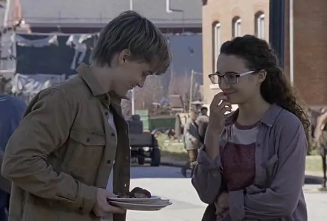 Kelley Mack as Addy and Matt Lintz as Henry in The Walking Dead (AMC)