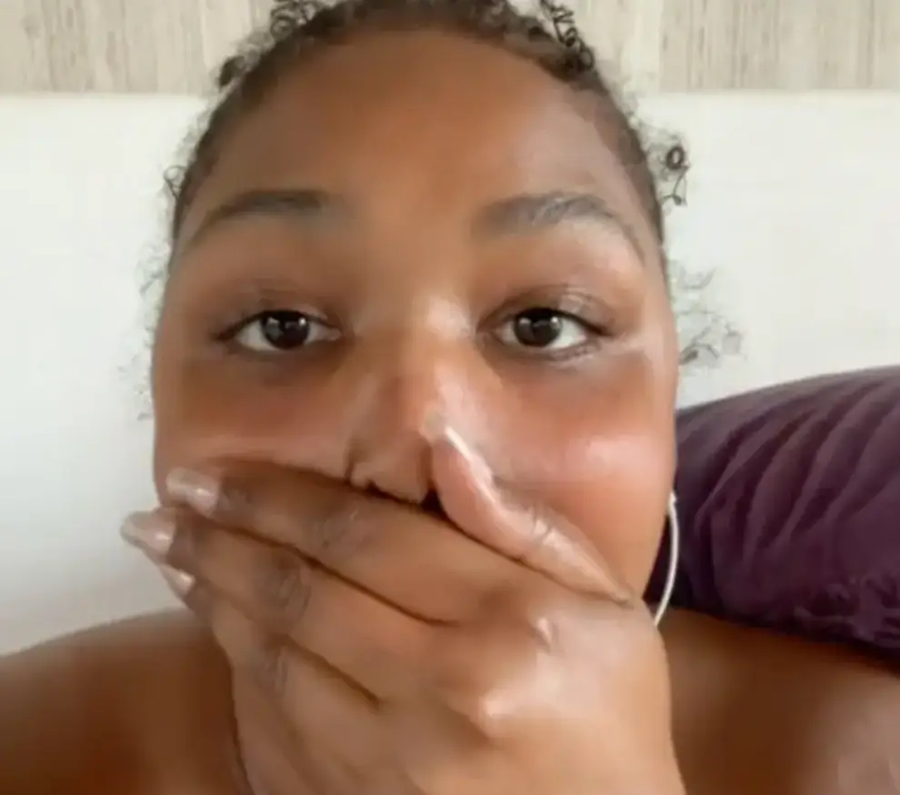 Lizzo couldn't quite believe it. (TikTok/Lizzo)
