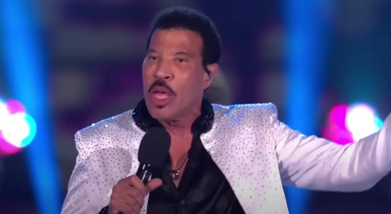 Lionel Richie on stage at Windsor Castle.