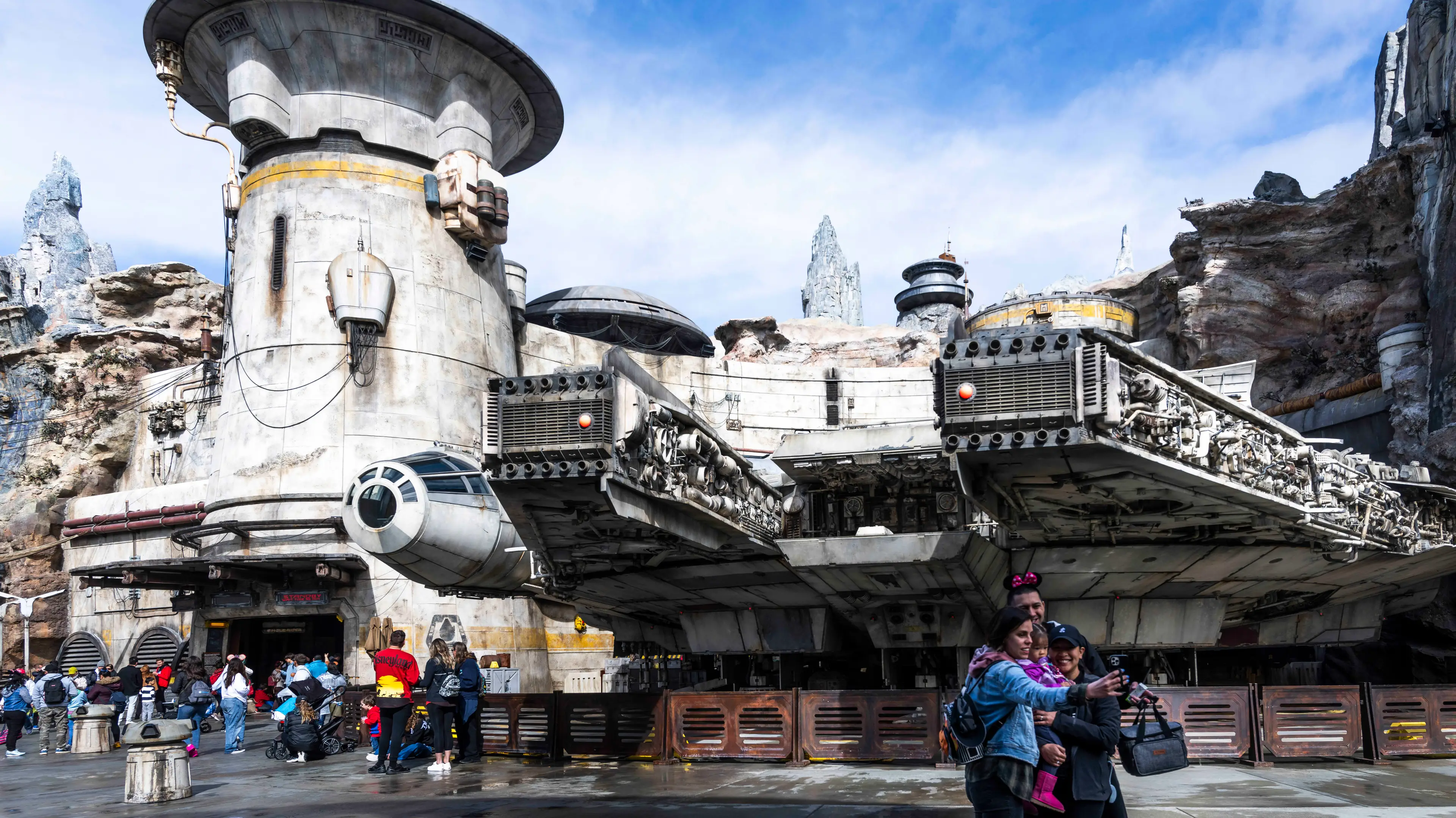 The Millenium Falcon at Disneyland. (Paul Bersebach/MediaNews Group/Orange County Register via Getty Images)