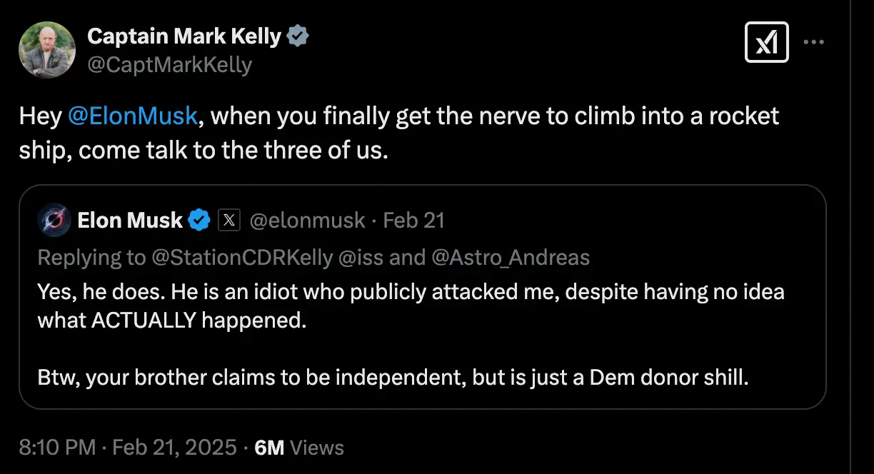 *Mic drop* (Twitter/@CaptMarkKelly)