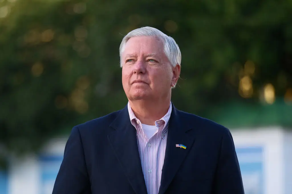 Lindsey Graham was long a vocal critic of Trump. (Vitalii Nosach/Global Images Ukraine via Getty Images)