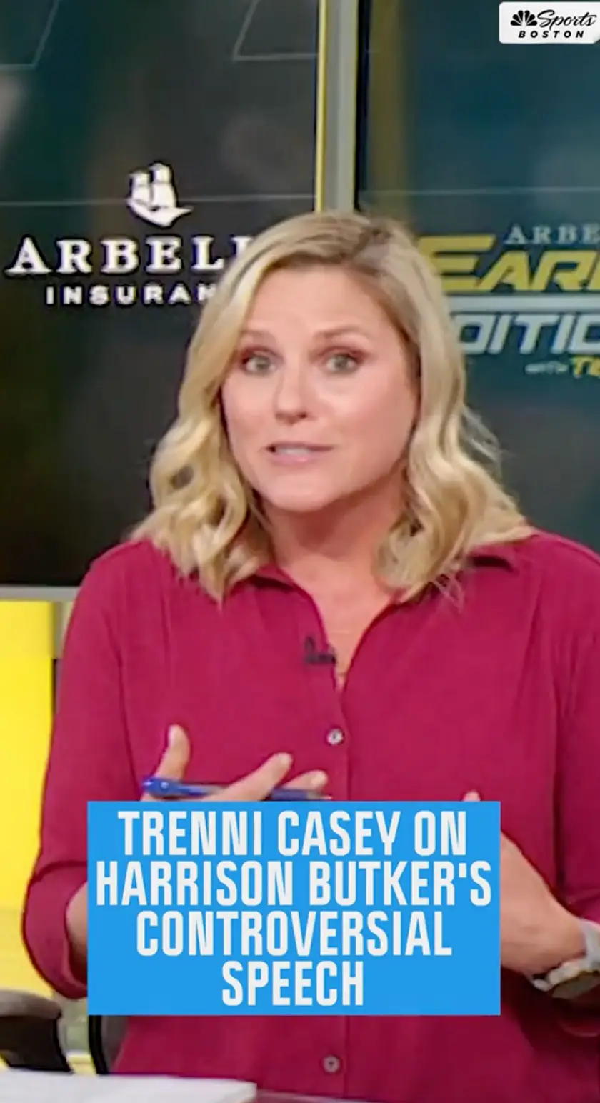 The sports anchor said the pro athlete’s words were “dehumanizing” and “hateful” (NBC Sports Boston/Tiktok)