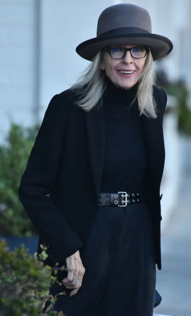 Diane Keaton, pictured just last year, tragically passed away following a sudden decline of her health (London Entertainment/GC Images)