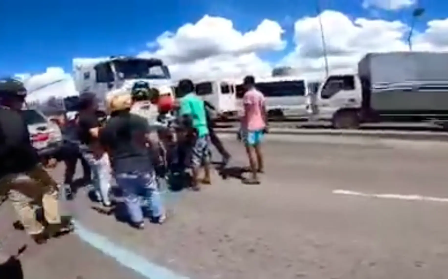 Some helped to retrieve the money, while others took it for themselves.