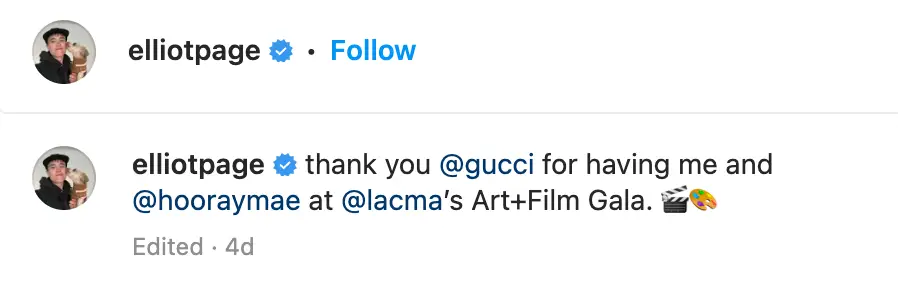 Page tagged Martin in their posts on Instagram.