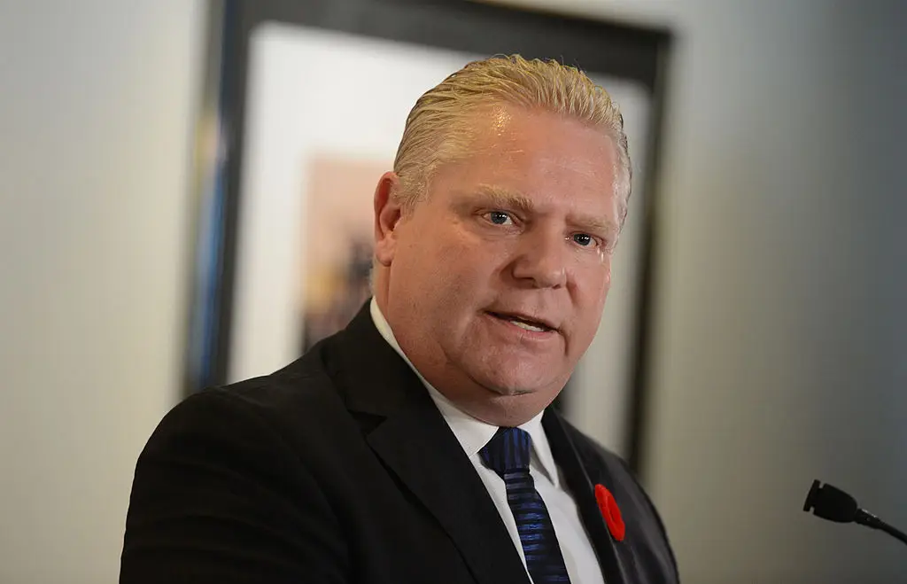 Premier of Ontario Doug Ford has promised to hike electricity costs to US states (Vince Talotta/Toronto Star via Getty Images)