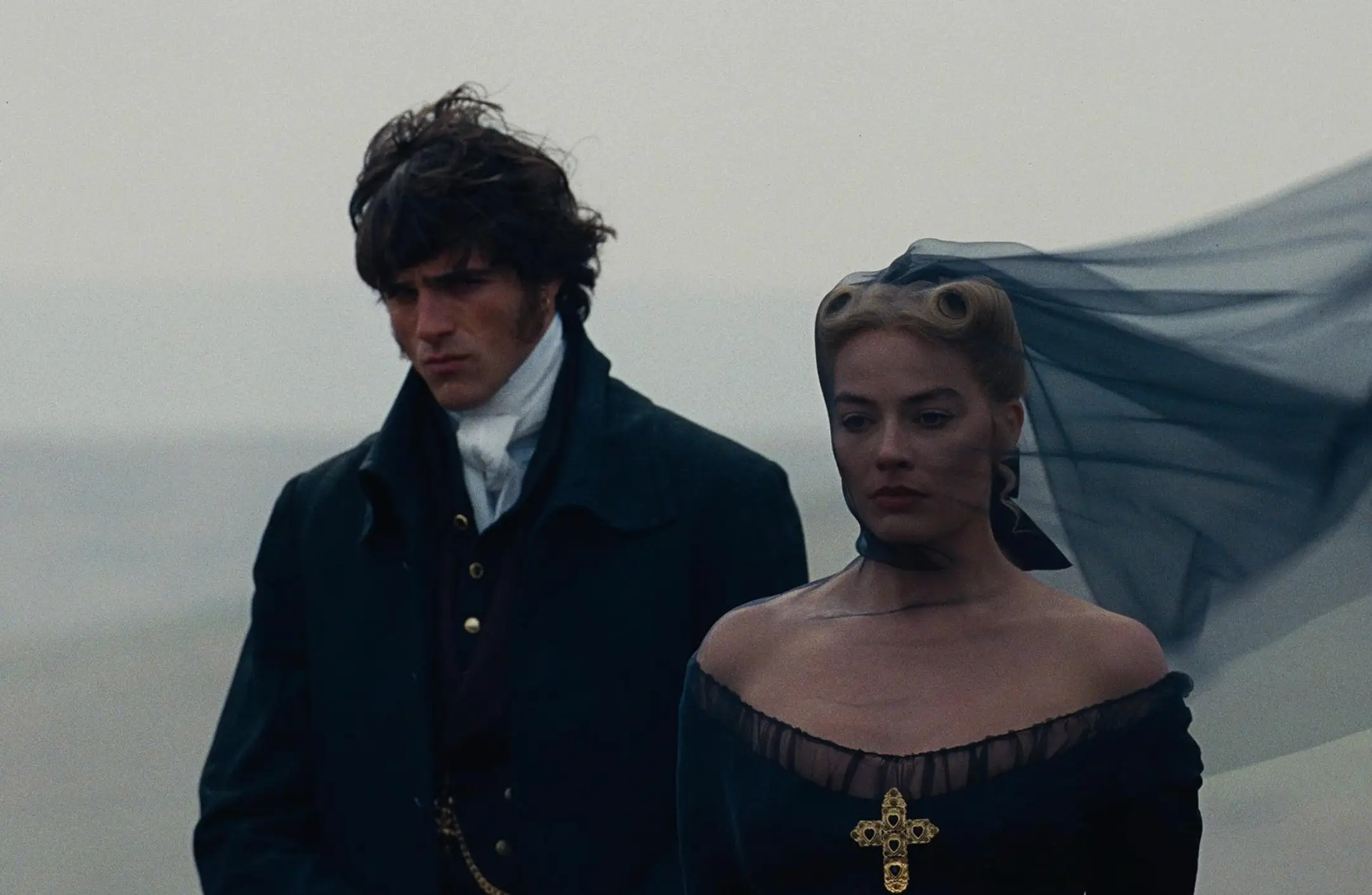 Jacob Elordi and Margot Robbie star in Wuthering Heights, which is set to release in cinemas in February (MRC Film)