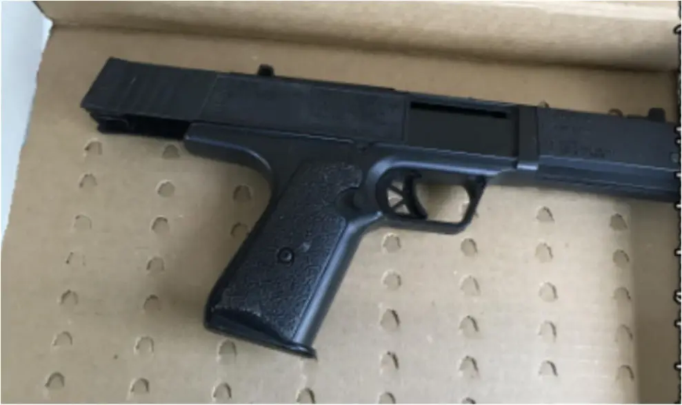 The gun used by Sablan in the kidnapping of the 13-year-old girl (US Department of Justice)