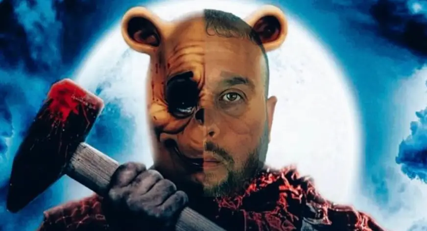 Craig Dowsett stars as the beloved honey-eating bear turned vengeful killer.