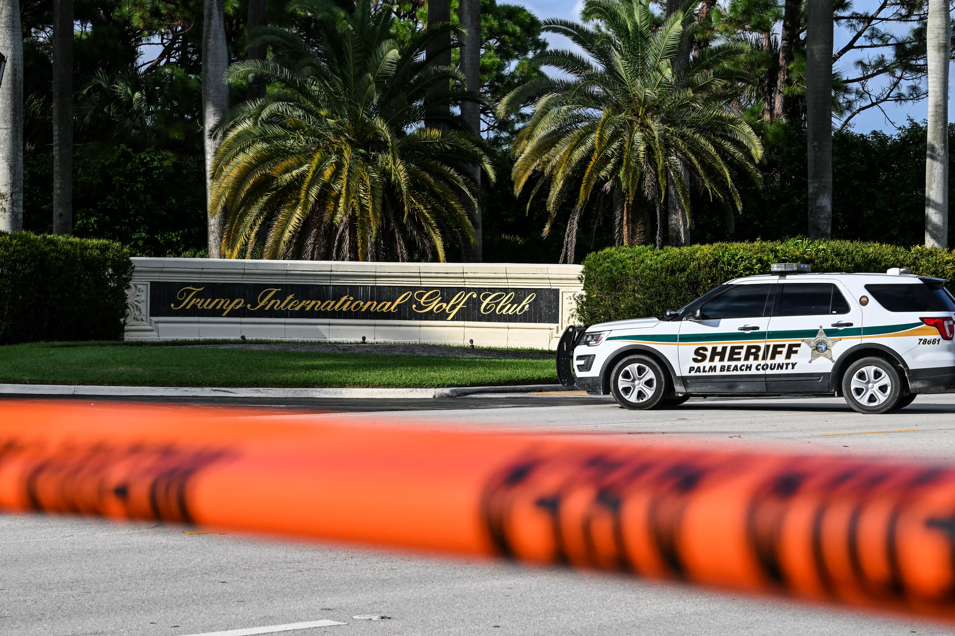 Local law enforcement rushed to Donald Trump's Florida golf club on Sunday after apparent shots were 'fired in his vicinity' (CHANDAN KHANNA/AFP via Getty Images)