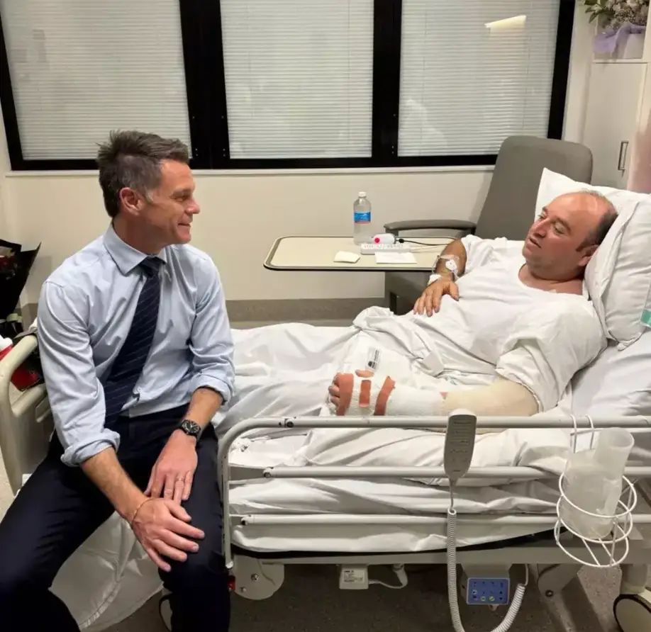 He's been visited by the Premier of New South Wales, Chris Minns (Facebook/Chris Minns)