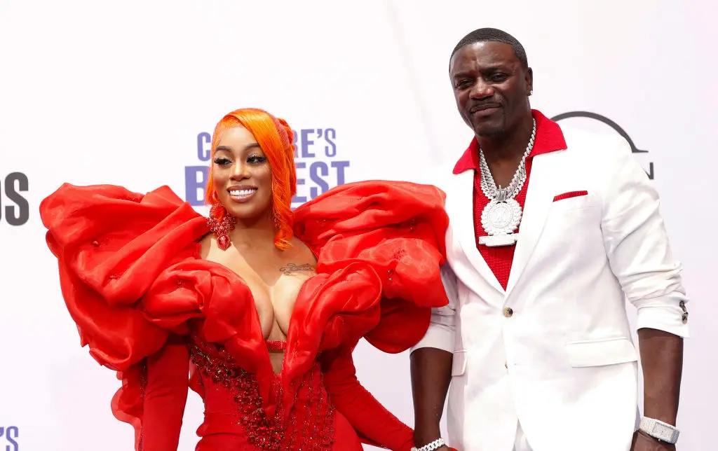 Akon and his wife Tomeka "Amirror" Thiam filed for divorce in September (MICHAEL TRAN/AFP via Getty Images)