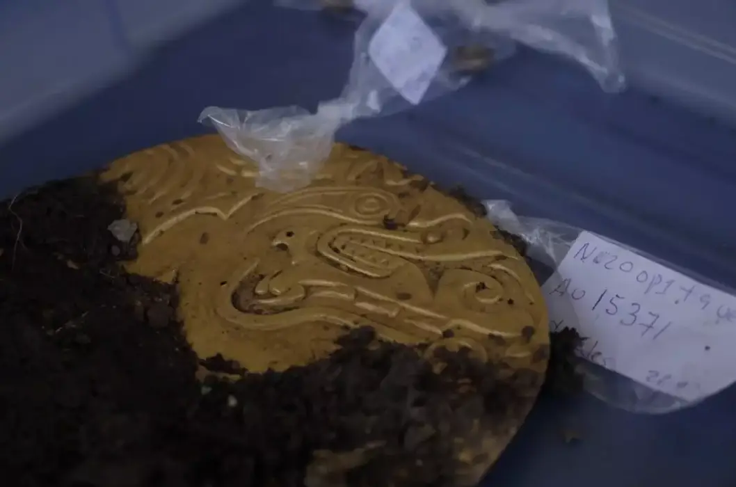 Golden plates were also uncovered.