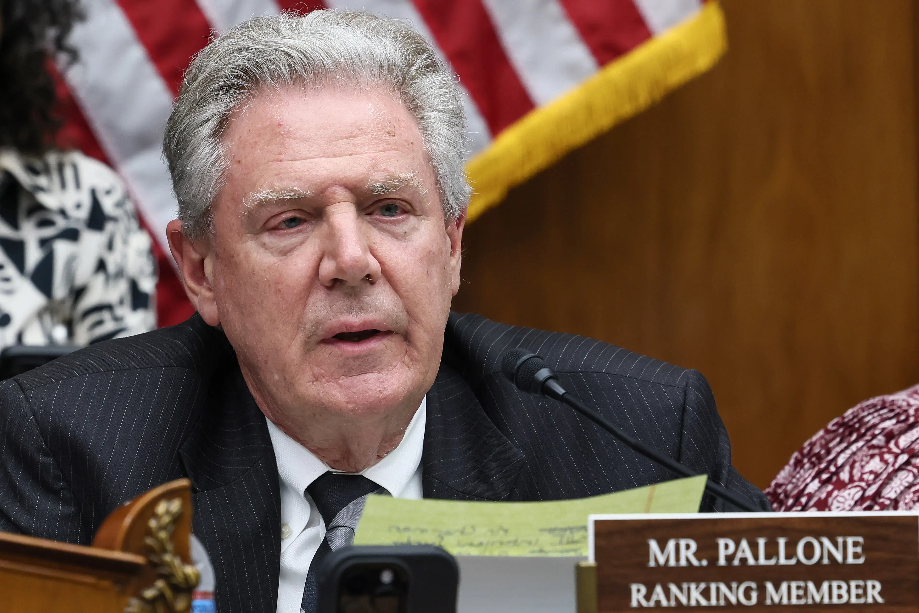  Frank Pallone took issue with the SSA’s email about the bill and its benefits  (Jemal Countess/Getty Images for Protect Our Care)