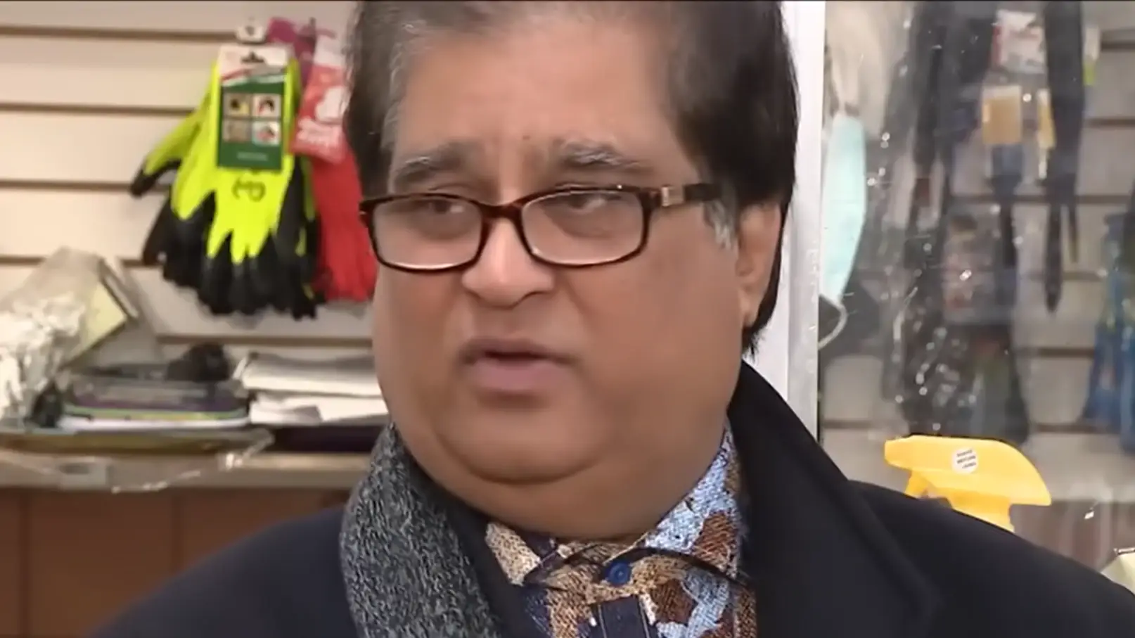 Store manager Neil Patel has decided to hire the armoured guards to protect his business.