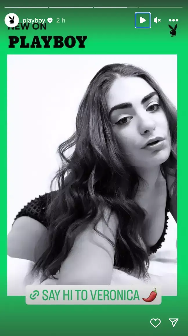 Correia has since been signed by Playboy.