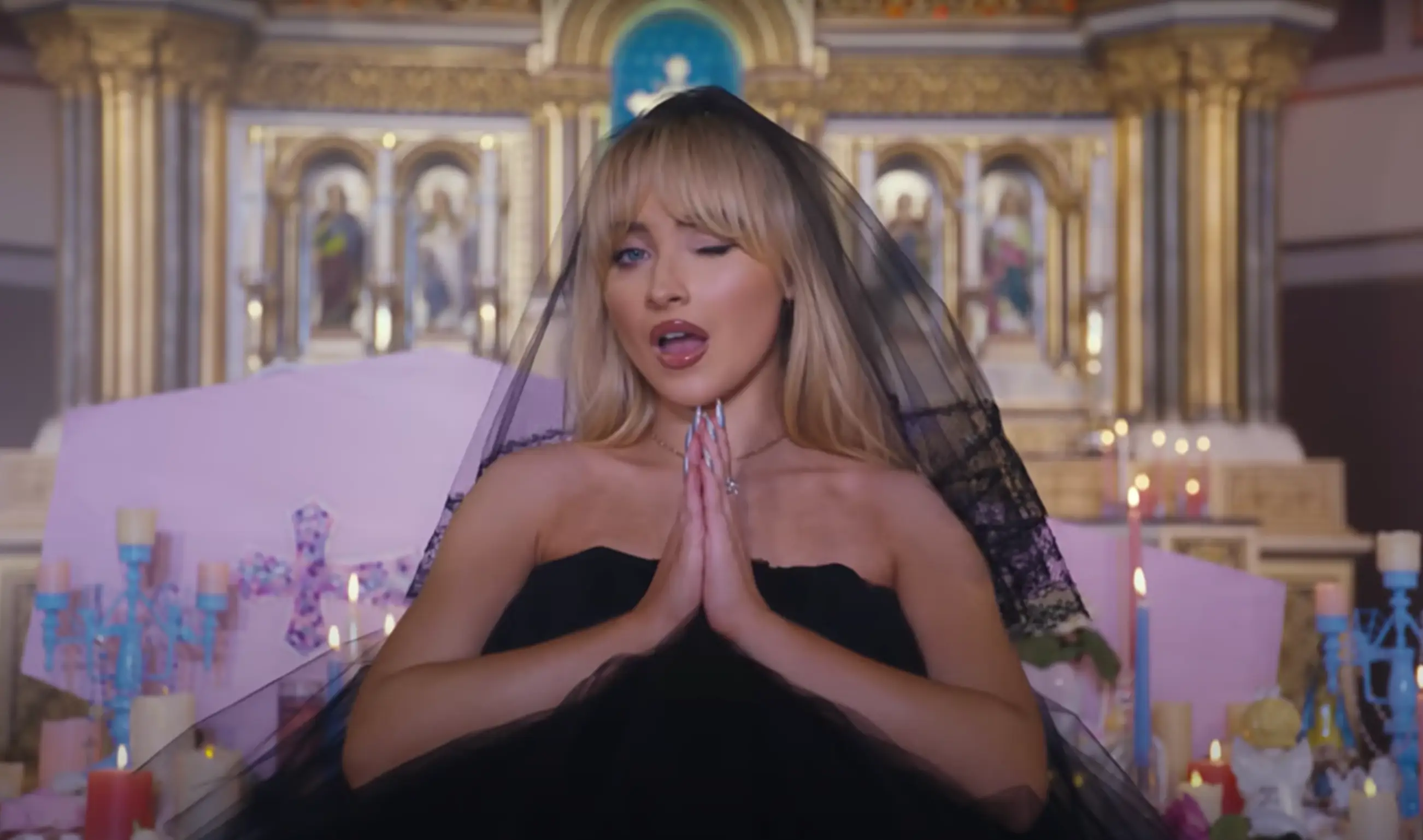 Sabrina Carpenter filmed at the Annunciation of the Blessed Virgin Mary Church.