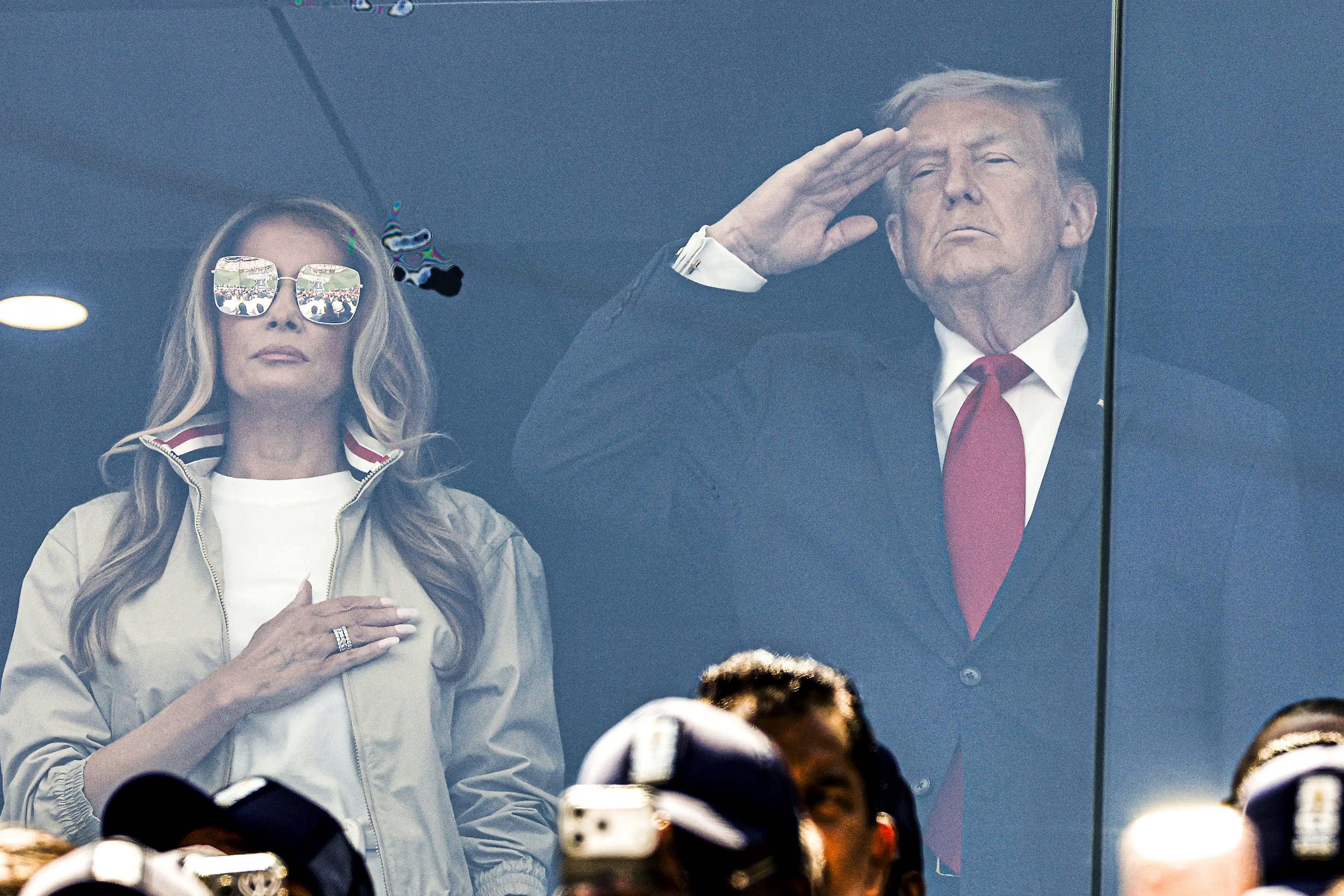 Melania joined her husband for the World Cup final (ANP via Getty Images)