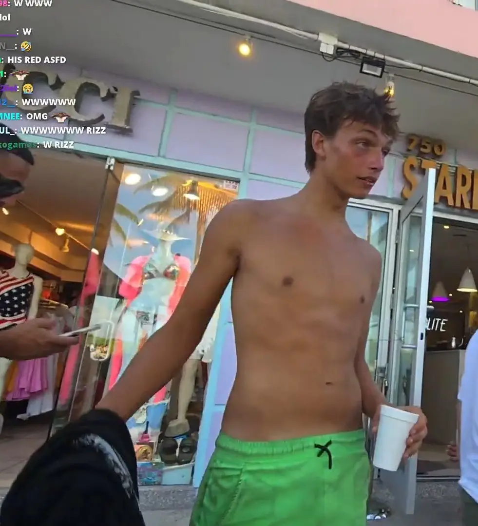 The missing teen was identified on a livestream. (X/@LacyHimself)